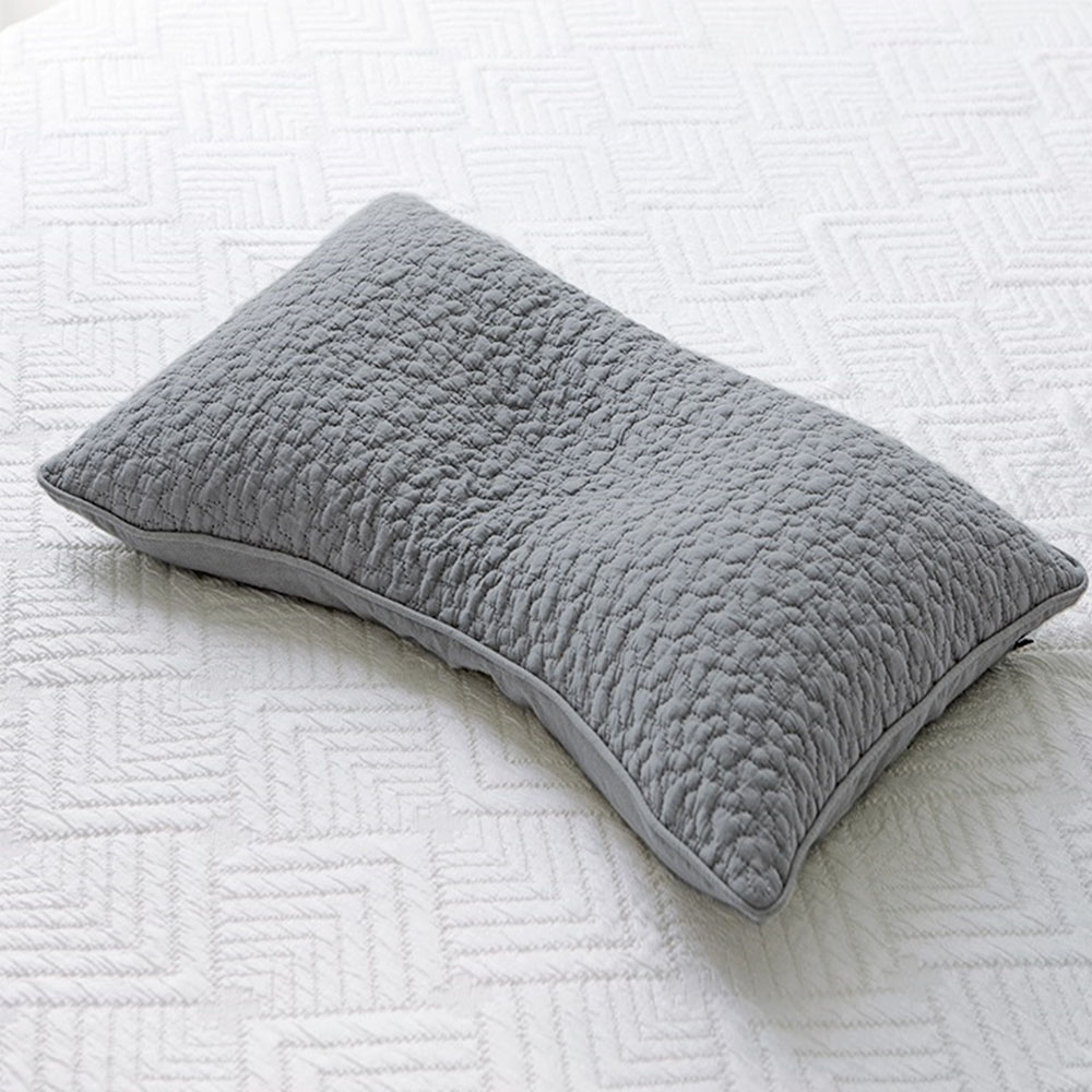 메밀베개 시원한베개 경추 목베개 편백나무 낮은 기본형-다크그레이, 30x50cm