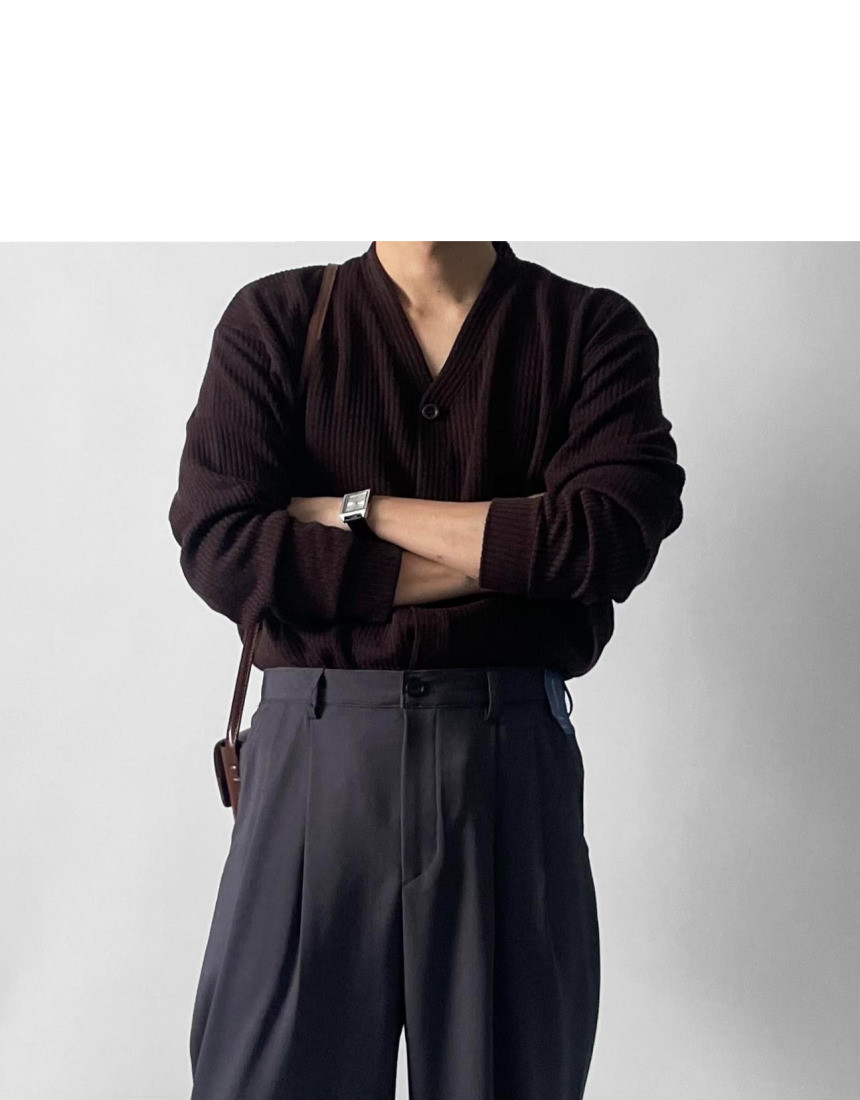 소프트 브이넥 가디건 6color 봄 가을 간절기 얇은 오버핏 상세 이미지 69