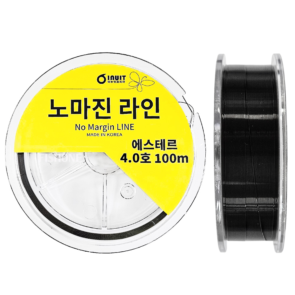 이누잇 노마진 블랙 에스테르 라인 한치 갑오징어 쭈꾸미 목줄 쇼크리더 4호, 100m