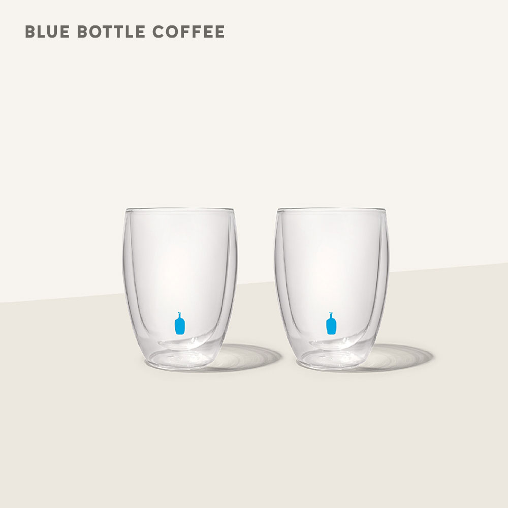 [공식] 블루보틀 더블월 써모 글라스 세트 12oz (350ml) Blue Bottle Double-Walled Thermo Glasses - 상품 이미지
