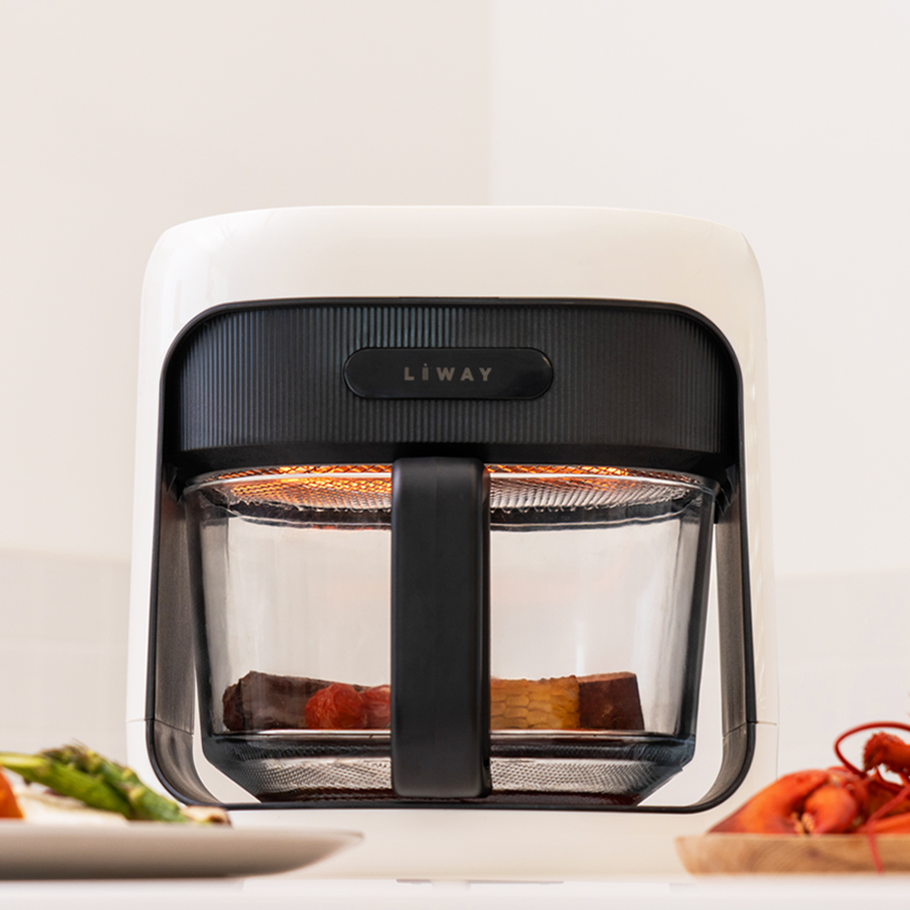 [강화유리]글라스 에어프라이 에어후라이기 대용량 에어후라이어 대형 4.5L