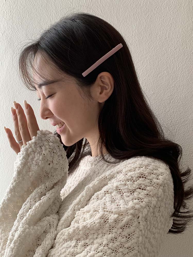 Barrette La France, 프렌치 컬러 집게핀 - 앞머리 옆머리 얇은 프랑스집게핀 - 상세 이미지 2