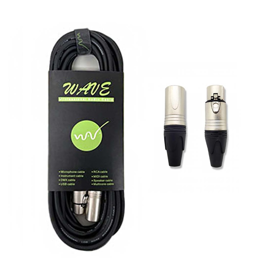 Wave WX-20M 마이크 케이블 캐논잭 XLR 암수 마이크선 음향 연결선 제품 이미지