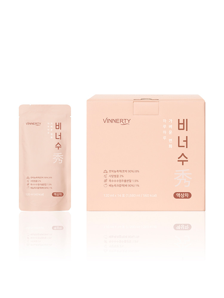 비너티 비너수 물 붓기 필요없는 호박차 출산 성형 후 임산부가 마실수 있는 차 1박스 120ml 사진 1