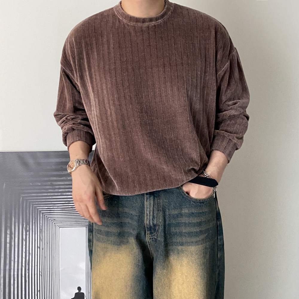 1+1 오버핏맨투맨 남자봄맨투맨 벨벳맨투맨 이미지 6