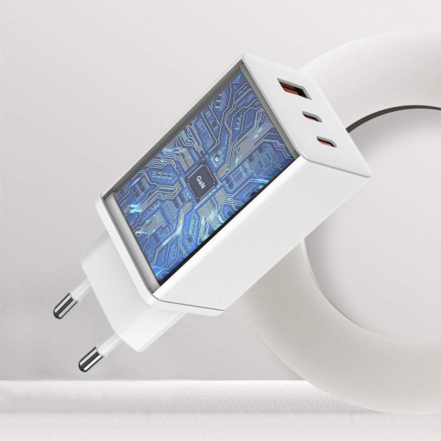 65W 초고속 충전기 C타입 USB 3포트 슬림형 카메라 맥북 아이폰 갤럭시 전용 - 상세 이미지 2
