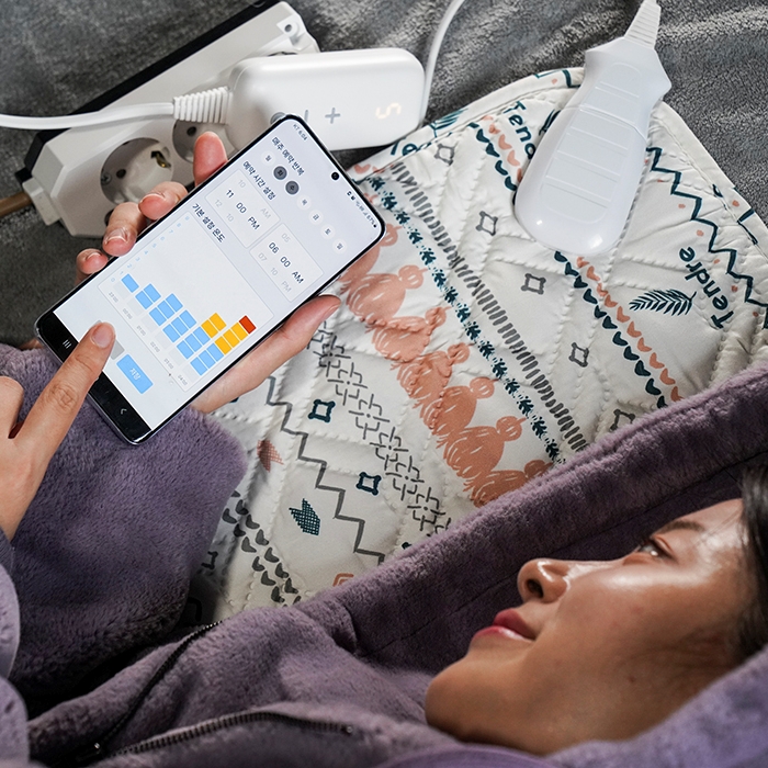 [IoT]캠핑전기장판 1인용 미니 그래핀카본매트 전기요 온열매트