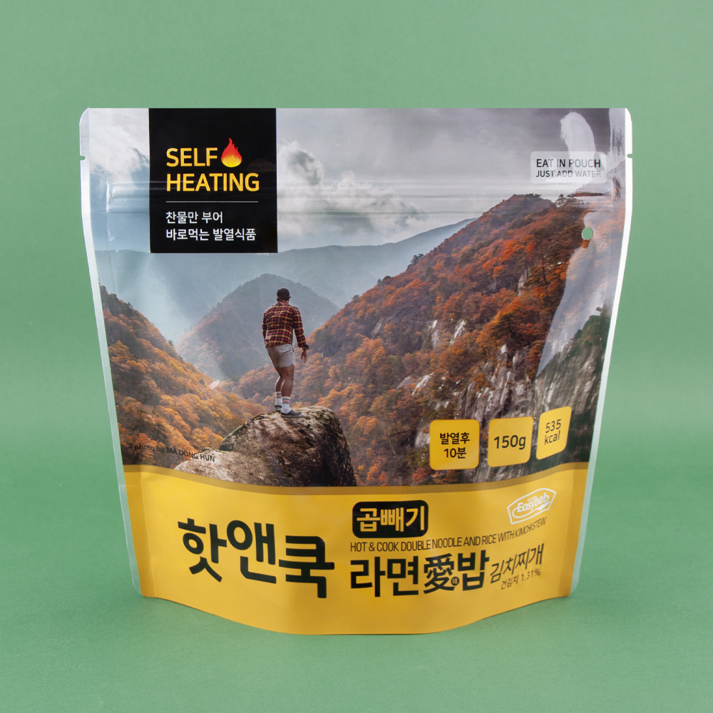 핫앤쿡 곱빼기 라면애밥 4개 랜덤 세트 대용량 비화식 발열도시락 비상식량 - 상세 이미지 3