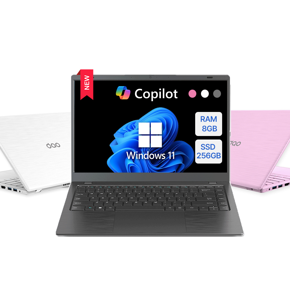 다오북 14-N100 14인치 1.32kg 윈도우11 노트북 8GB, 256GB, 화이트 - 상품 이미지