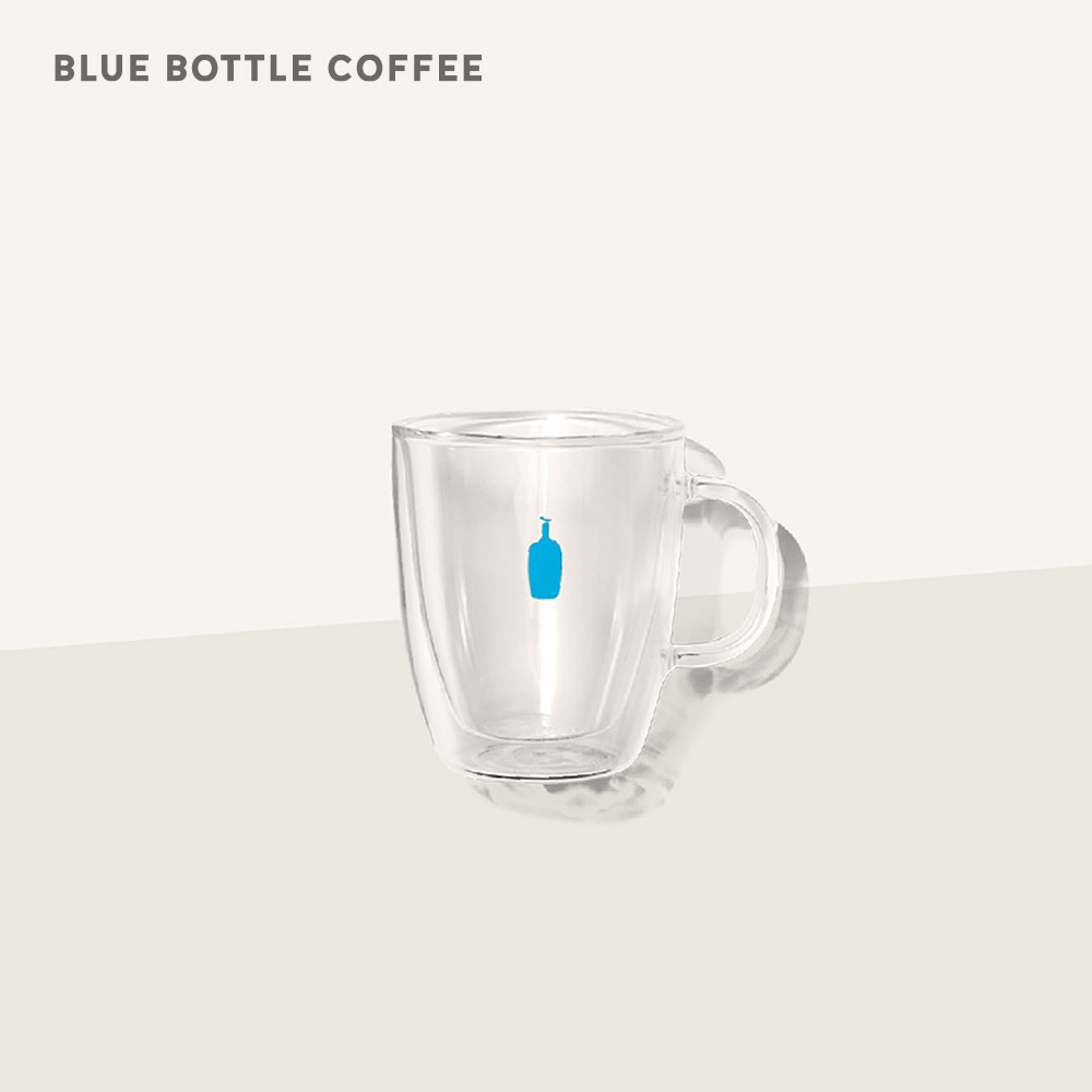 [공식] 블루보틀 더블월 글라스 12oz (350ml) Blue Bottle Double-Walled Glass Mug - 상품 이미지