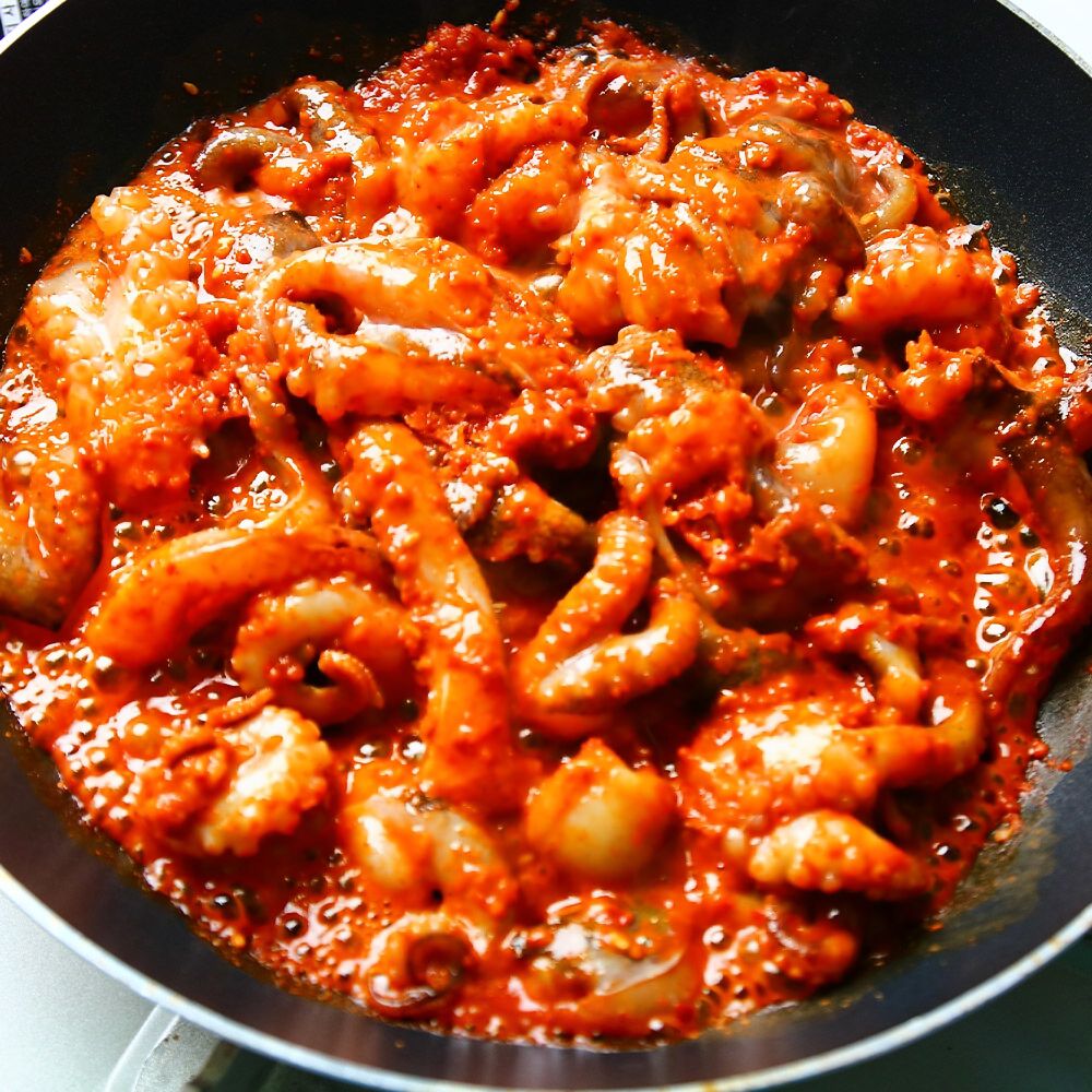 쭈꾸미 밀키트 양념 볶음 주꾸미 캠핑 차박 간편 요리 500g HACCP 인증