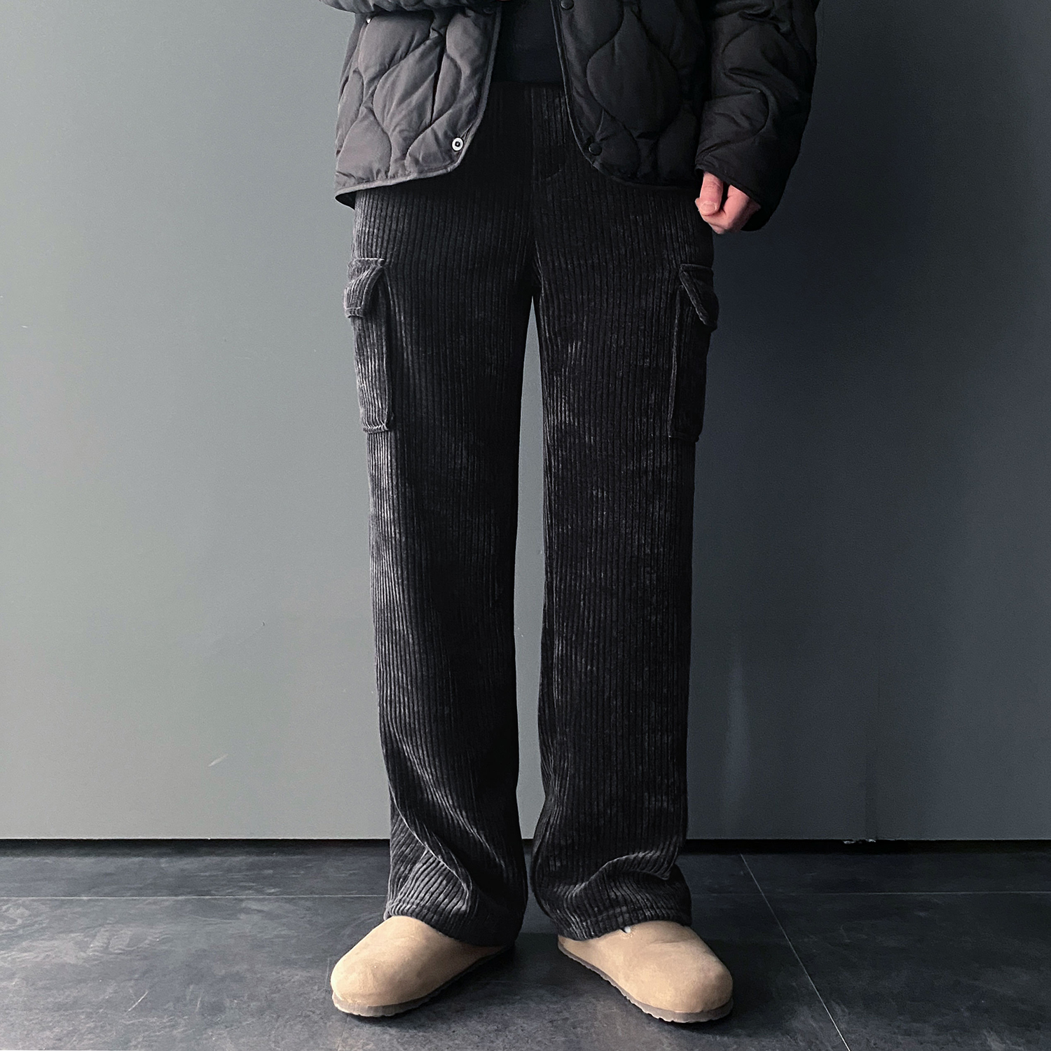 남성코듀로이팬츠 골덴바지 카고바지 - 상세 이미지 2