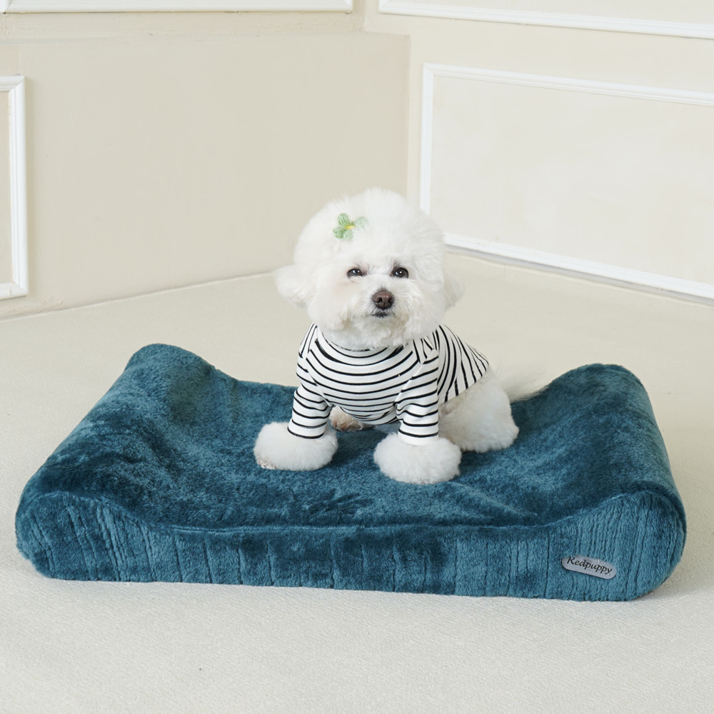개과천선 리스티 침대 강아지 방석 고양이 밍크 극세사 원단 커버분리 꿀잠 - 상품 이미지