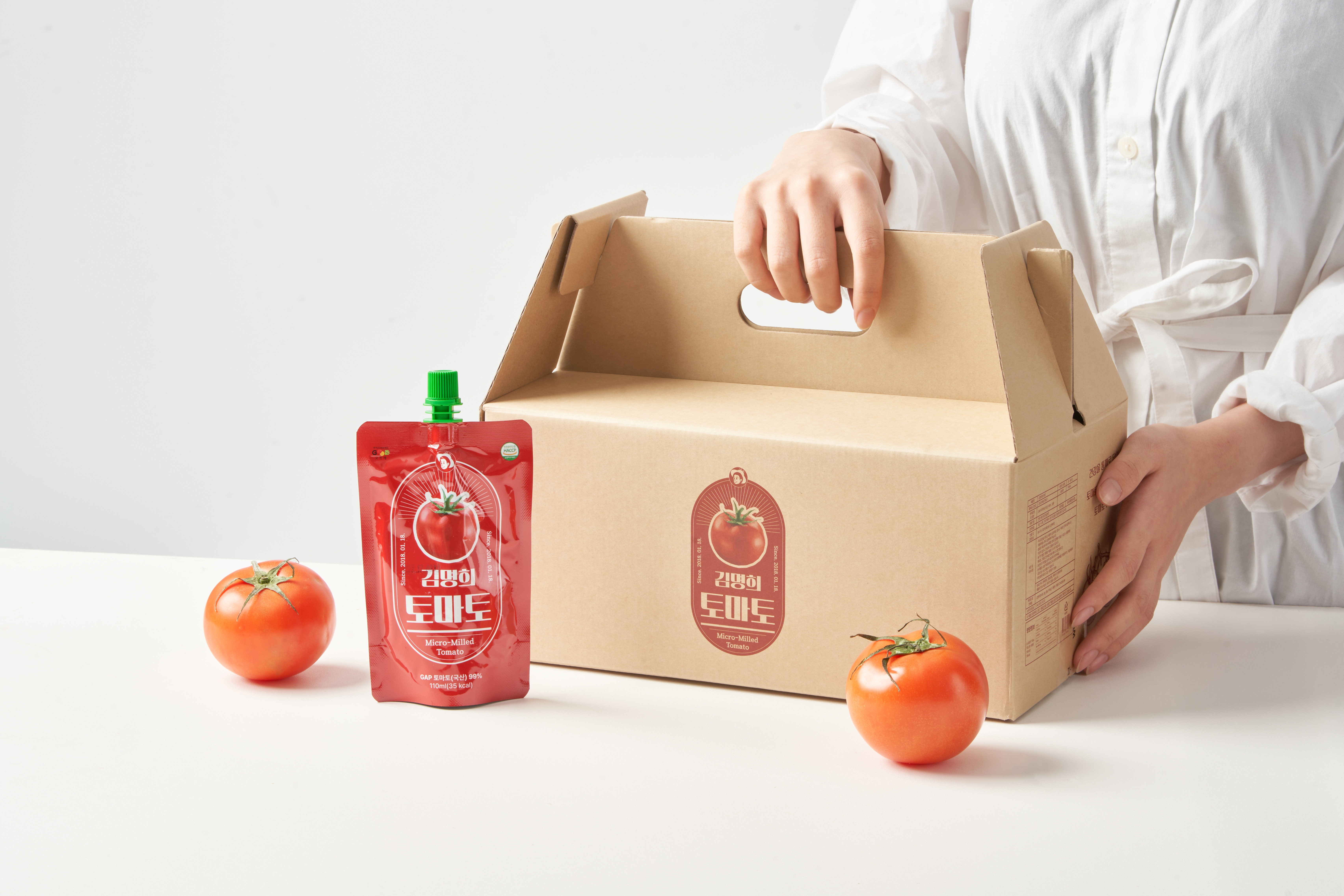 토마토즙 김명희토마토 4박스 갈아만든 도마도 라이코펜주스 음료 건강즙 선물 이미지 3