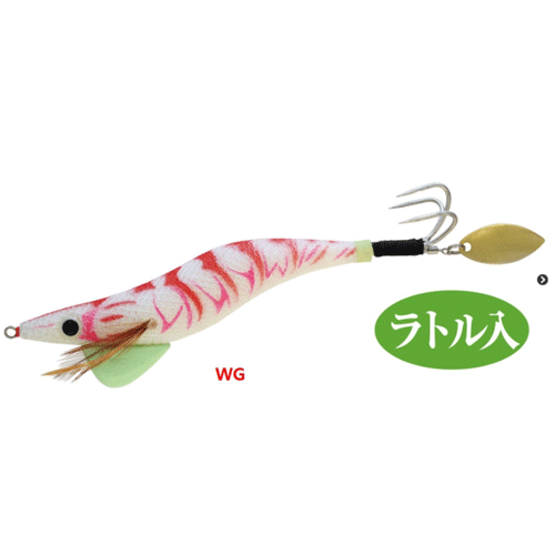 선상낚시 스미조쿠 타코 수평 문어 왕눈이 삼바리 채비 에기 슷테 훅 VE-67 WG, 16cm - 메인 이미지