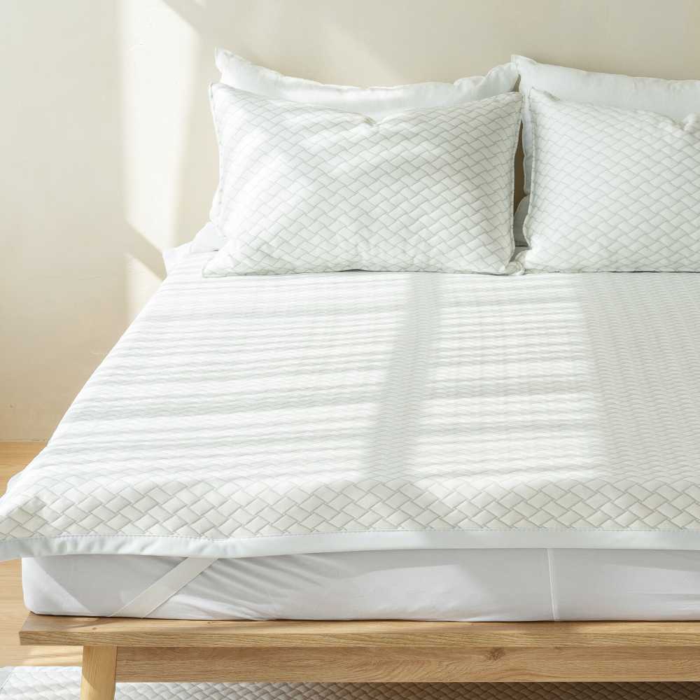 듀라론 쿨 냉감 밴드형 여름 침대 냉감패드 타입B/바스켓(BASKET), S.SS(싱글.슈퍼싱글겸용)