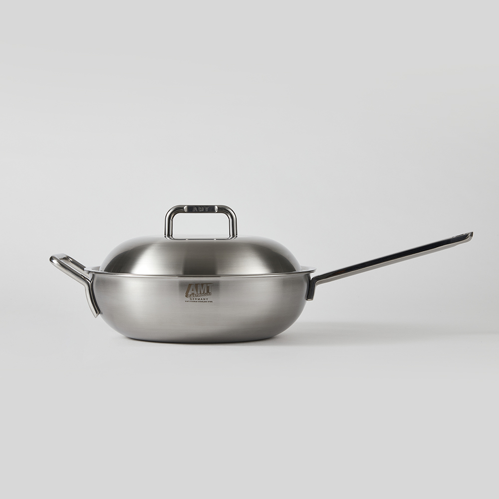 AMT 샤프 28cm 편수 웍 316Ti 스텐 통5중 이미지 2