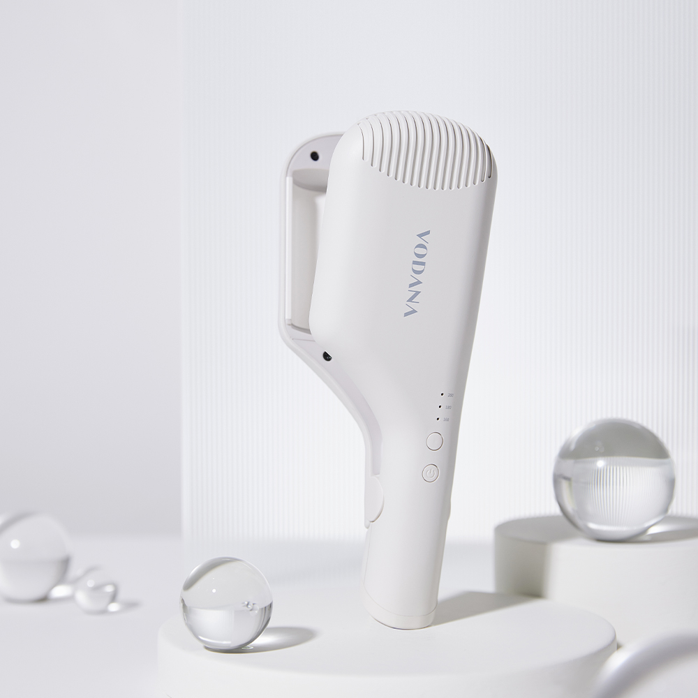 [보다나] 컴팩트 물결고데기 38mm 아이보리무드/핑크라벤더