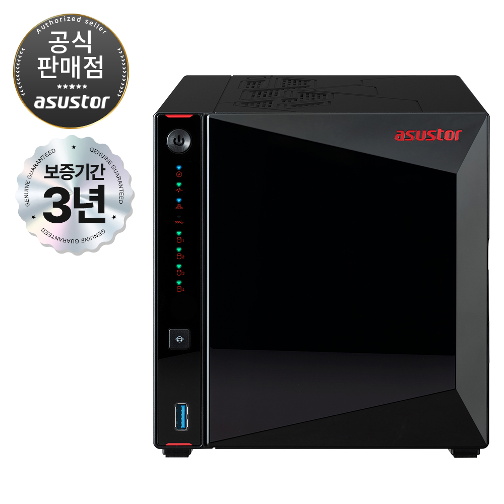 [아수스토어] ASUSTOR AS5404T Nimbustor 4 Gen2 (대원씨티에스) (HDD 미포함) 대표 이미지