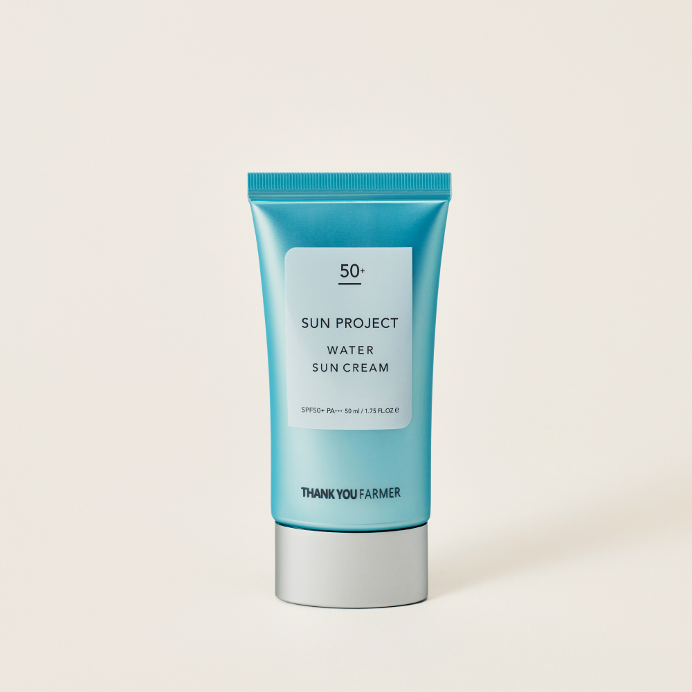 [GIFT 클렌징 밤 본품] 땡큐파머 선 프로젝트 워터 선 크림 50ml / SPF50+ / PA+++ / 유기자차 건성피부추천 수분촉촉발림성 - 상품 이미지