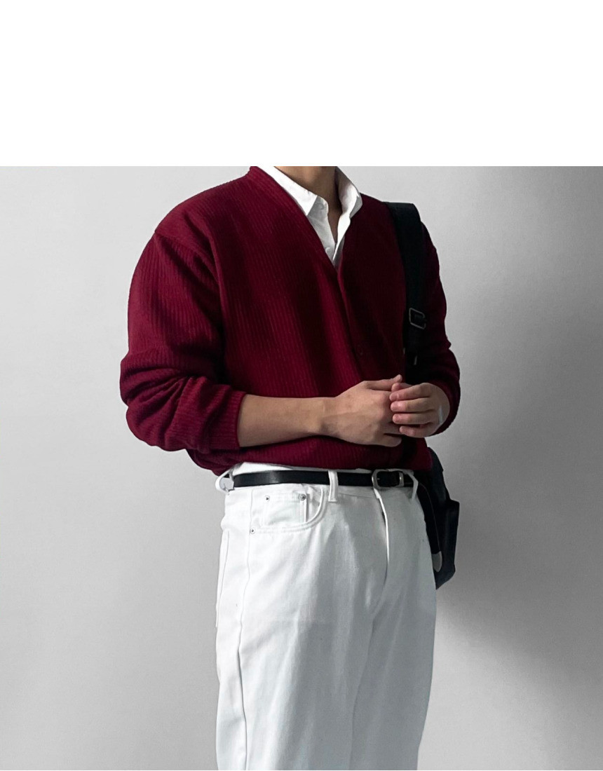 소프트 브이넥 가디건 6color 봄 가을 간절기 얇은 오버핏 상세 이미지 38