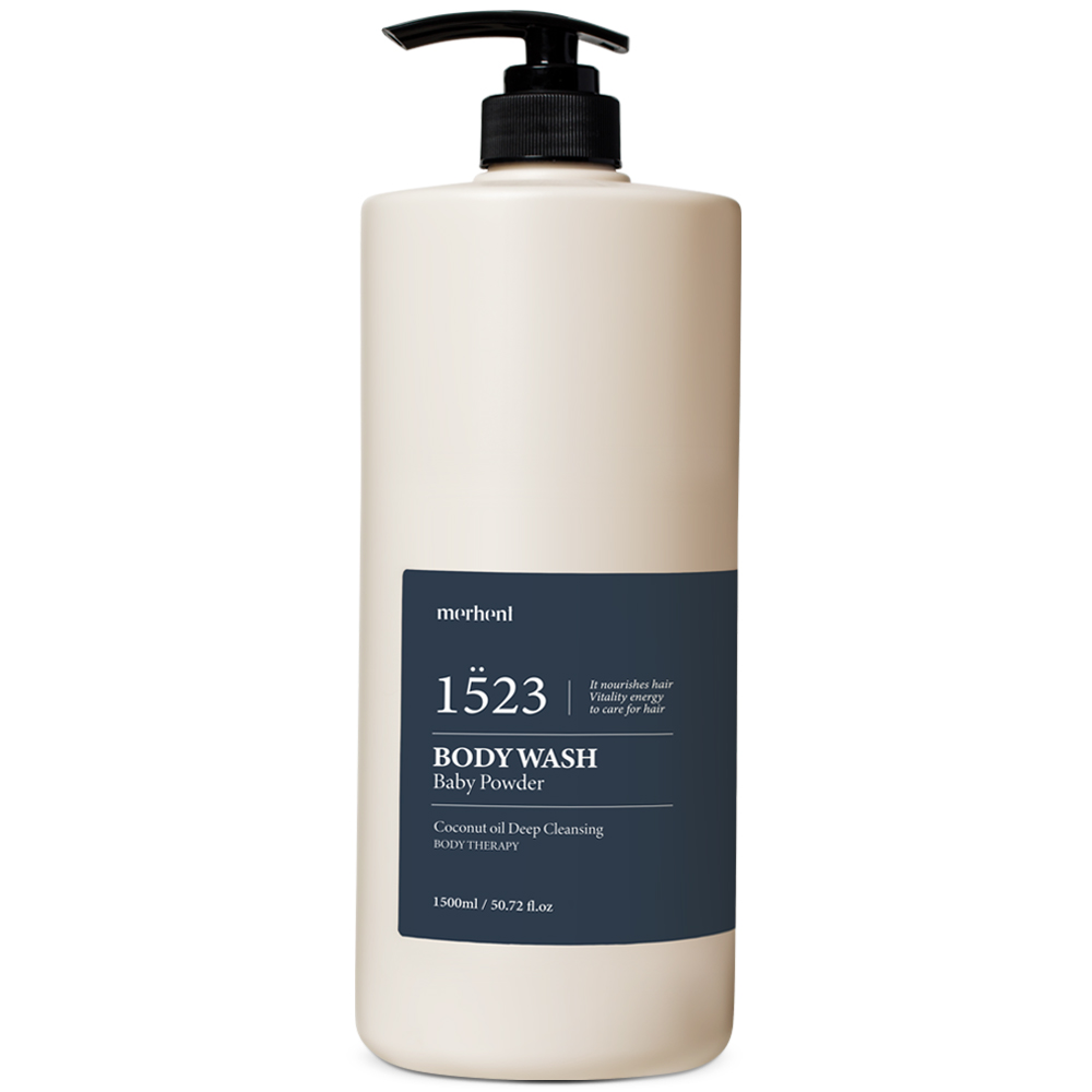 메르헨트 코코넛오일 대용량 바디워시 베이비파우더향 1.5L 퍼퓸 샤워젤 약산성