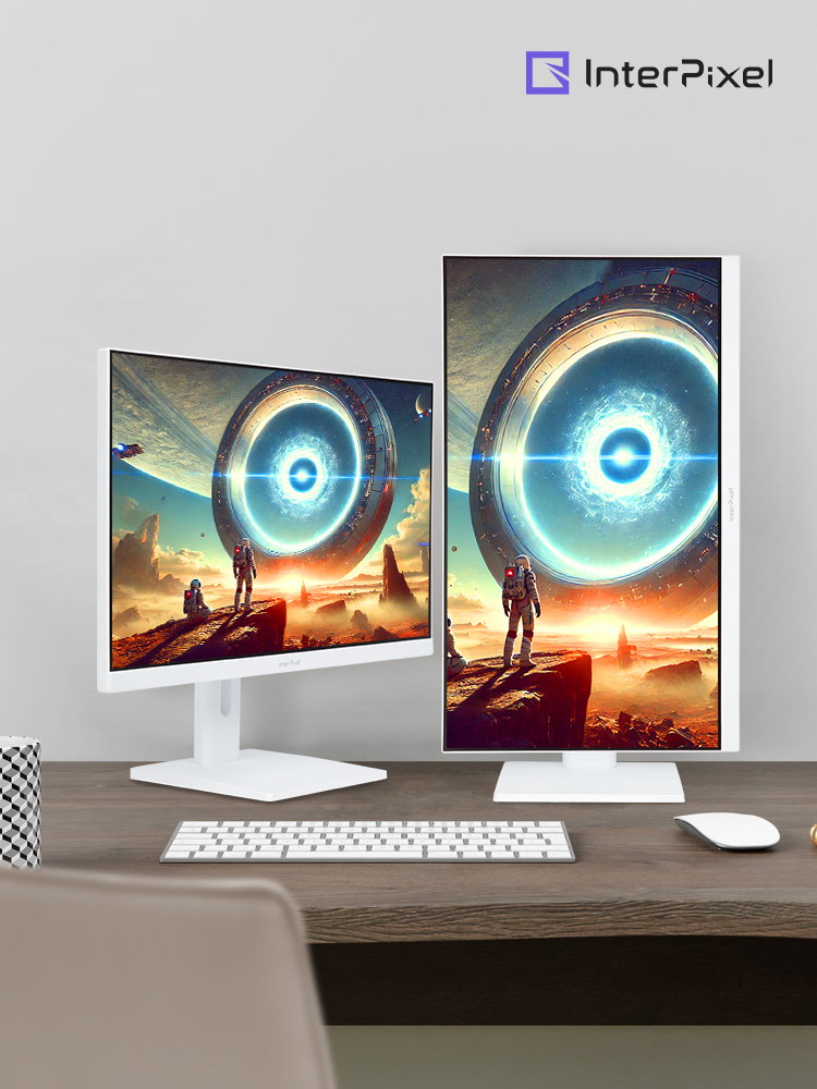 인터픽셀 IPQ2744 나노 IPS QHD 165Hz 화이트 피벗 게이밍 68~69cm(27인치), 일반 - 상세 이미지 2