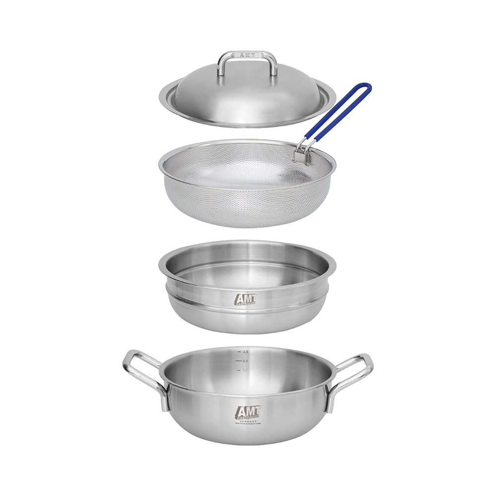 AMT찜기 샤프 316Ti 통5중 스텐 인덕션찜기 멀티쿠커 찜솥 22cm - 상세 이미지 3