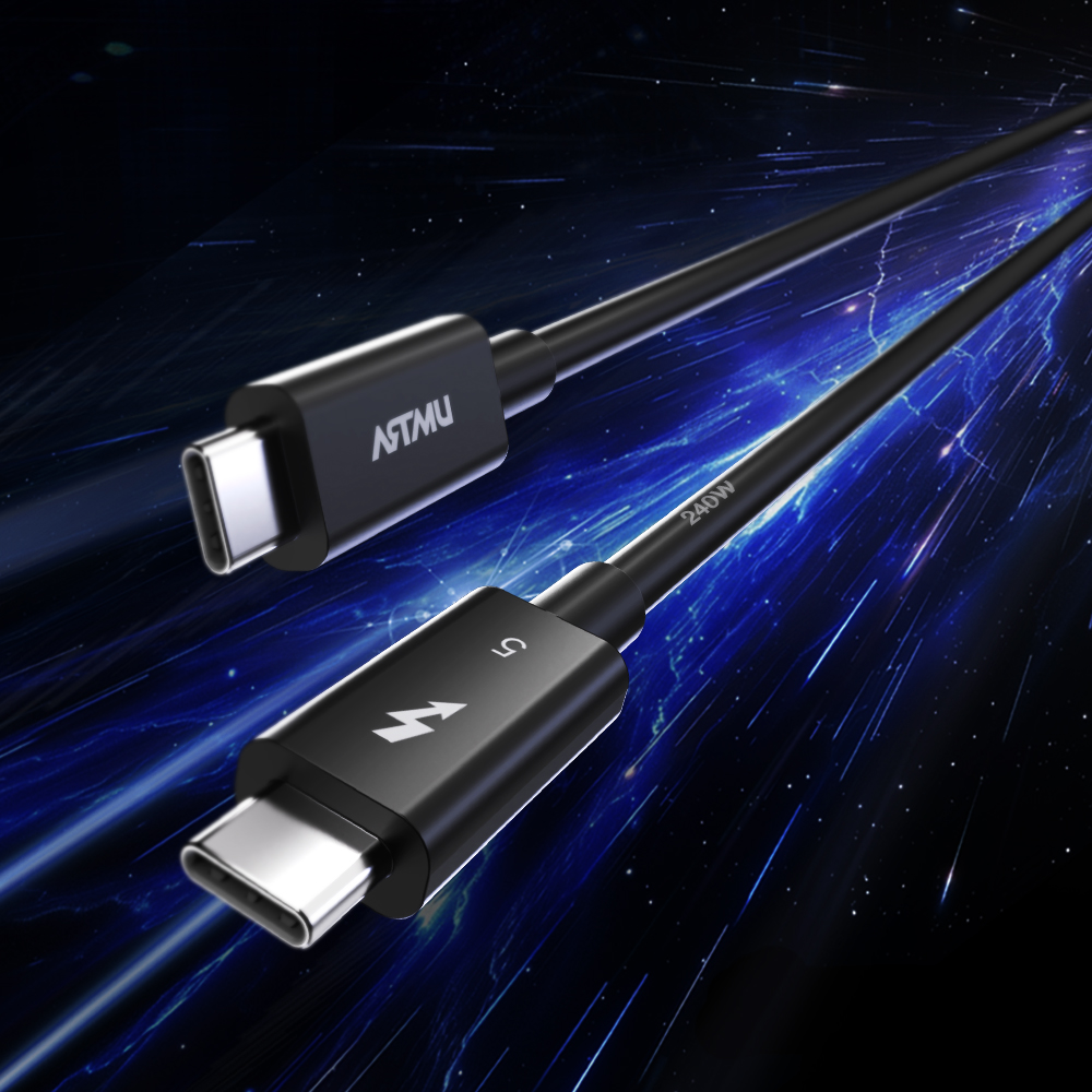 인텔 인증 썬더볼트5 240W 80Gbps 120Gbps 케이블 1m - 상세 이미지 3