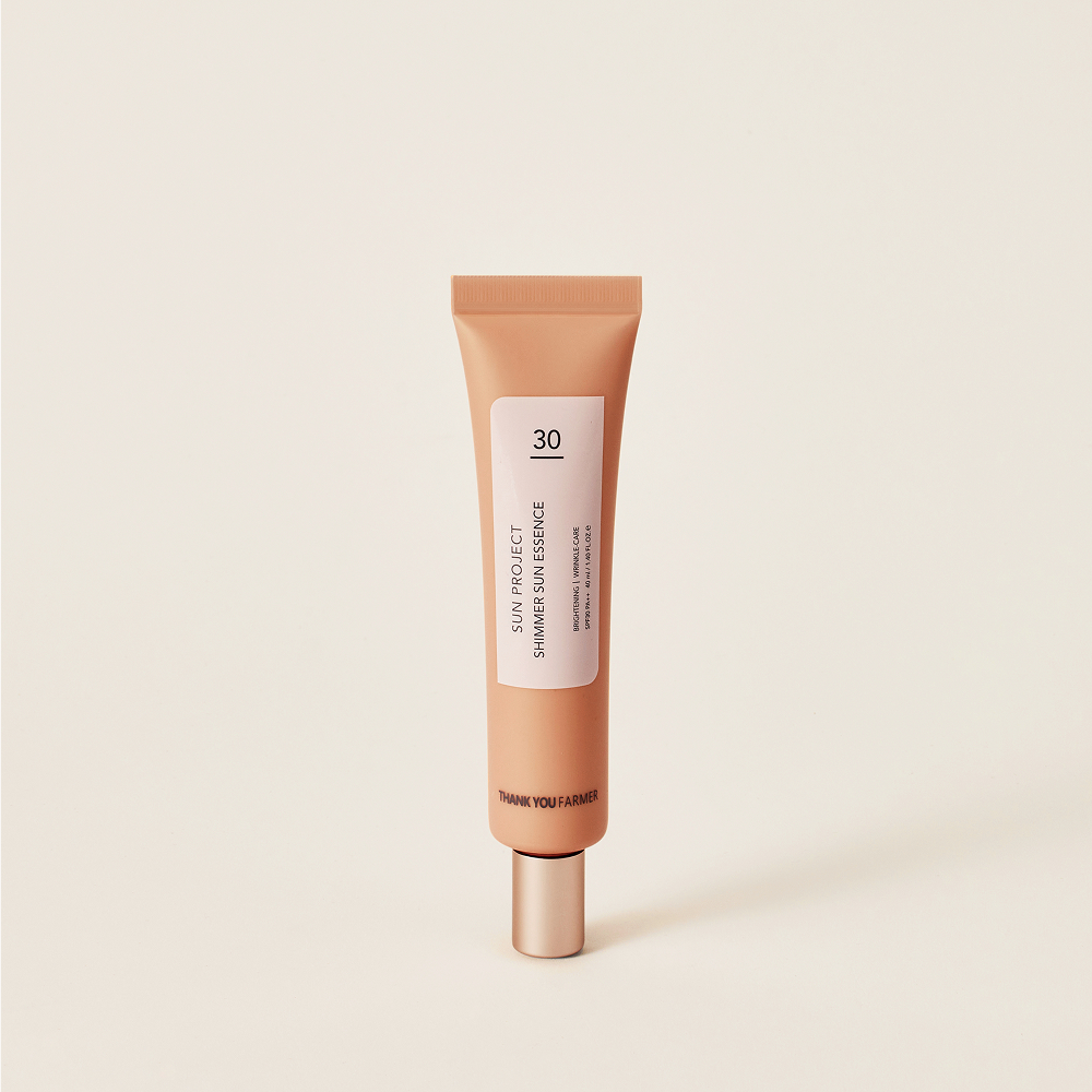 땡큐파머 선 프로젝트 쉬머 선 에센스 40ml / SPF30 / PA++ / 유기자차 진주펄광채 산뜻촉촉한발림성 - 상품 이미지