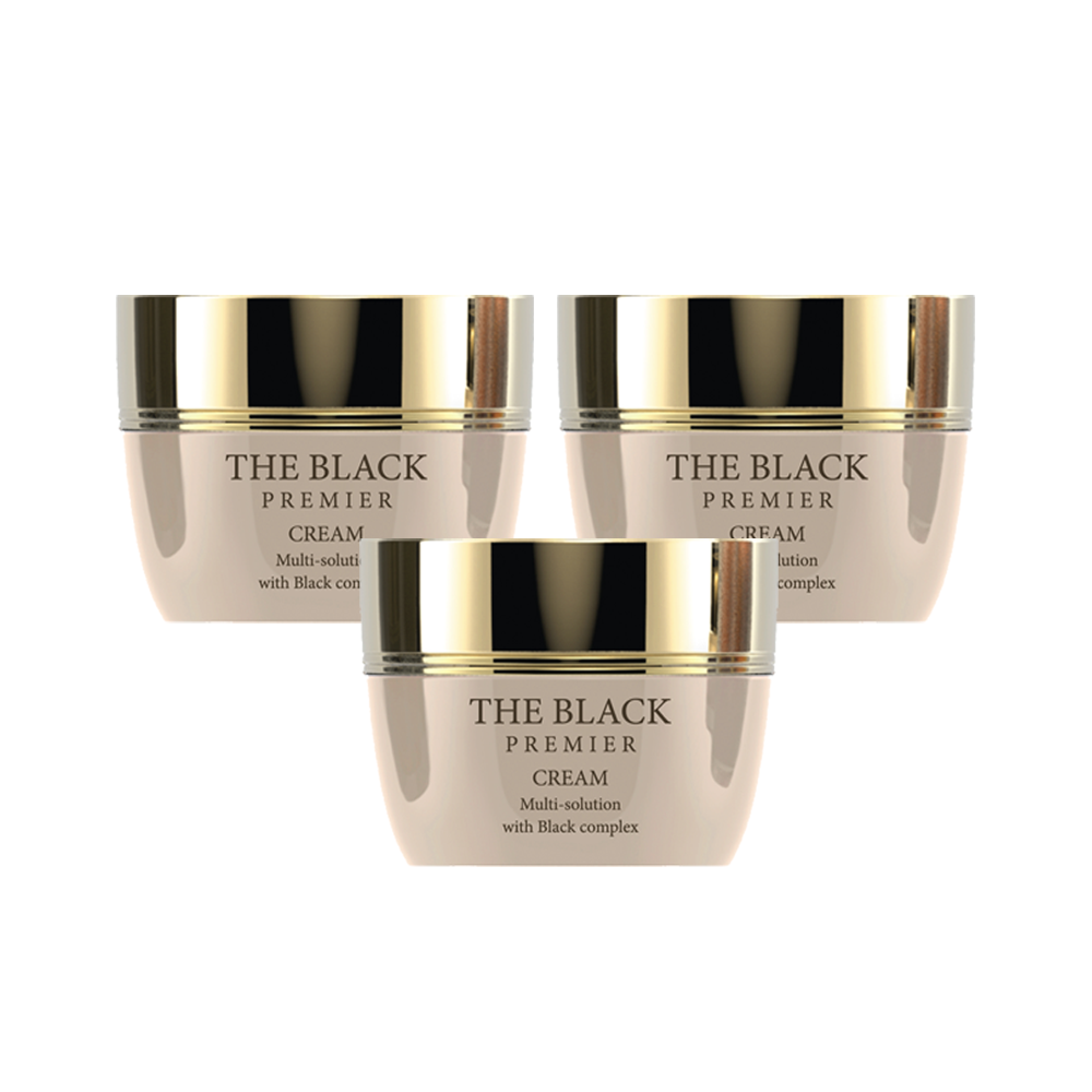 펩타이드 피부탄력크림 코리아나 더블랙 프리미어 크림 3개(증정품 스네일 마스크 3장)