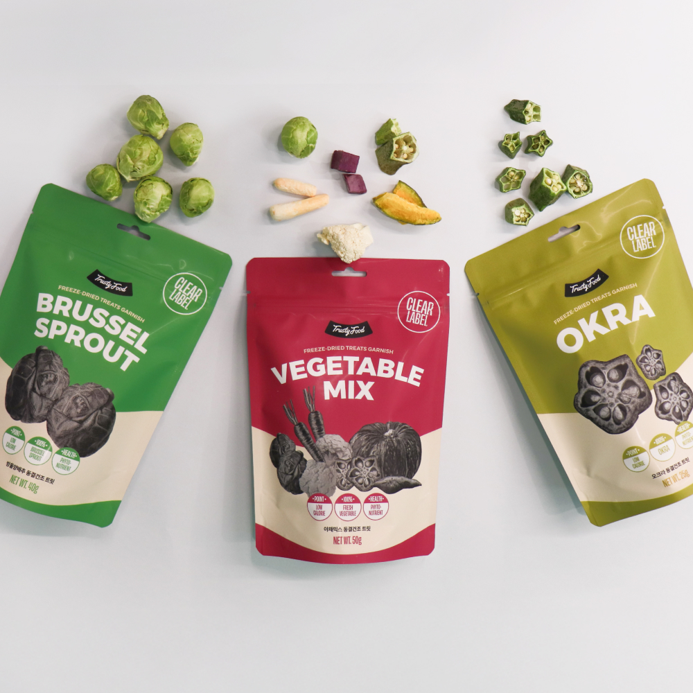 트러스티푸드 동결건조 야채간식 채소믹스 50g 강아지 저지방 저칼로리 저알러지 다이어트