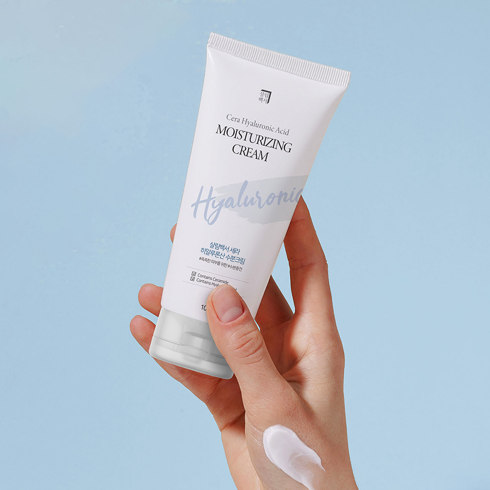 1+1 살림백서 히알루론산 수분 크림 100ml 세라마이드 보습 진정 병풀추출물 대용량