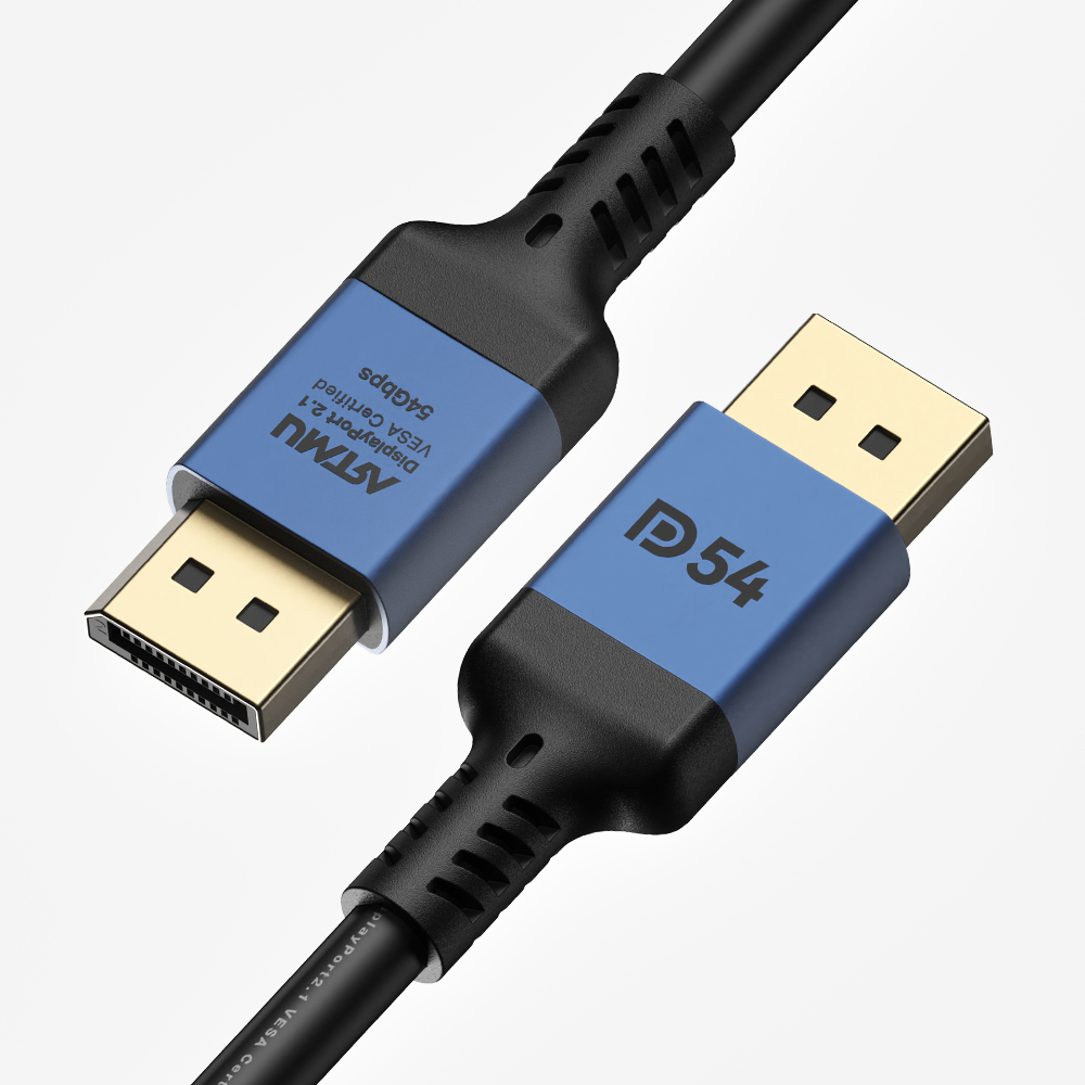 VESA 인증 DP to DP 2.1 DP54 16K DisplayPort 케이블 메탈 1m