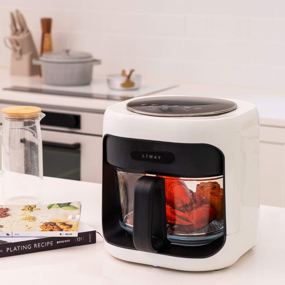 유리 대용량 에어프라이어 글라스 에어프라이기 G4545