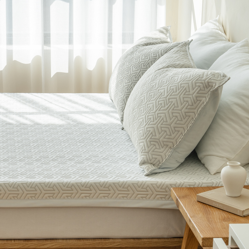 듀라론 쿨 냉감 밴드형 여름 침대 냉감패드 타입A/지오(ZIO), Q.K(퀸.킹겸용)