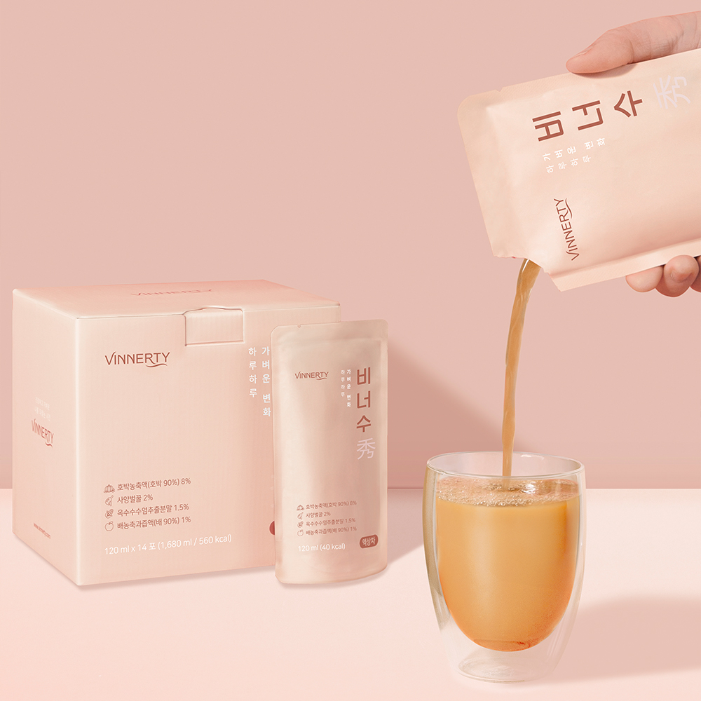 비너티 비너수 물 붓기 필요없는 호박차 출산 성형 후 임산부가 마실수 있는 차 1박스 120ml 이미지 4