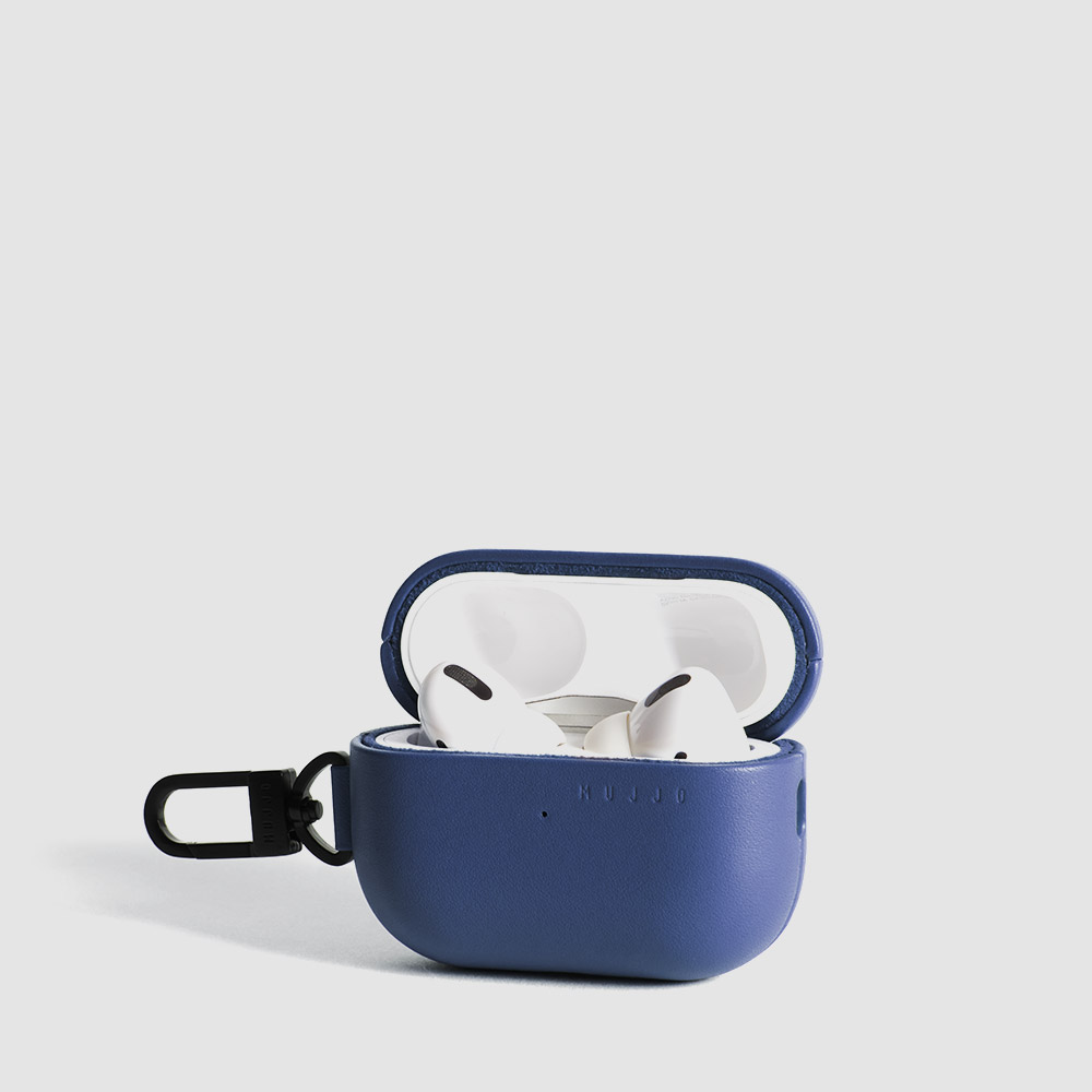 무쪼 에어팟 프로2 가죽 케이스 - 모나코 블루
