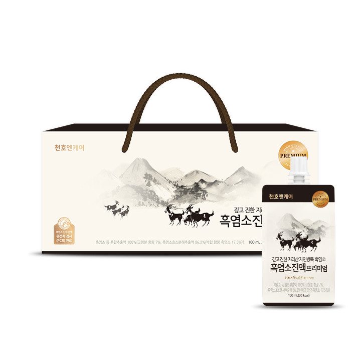 [네이버단독천호엔케어 자연방목 흑염소즙 엑기스 흑염소진액 프리미엄 30포, 1개 사진 2