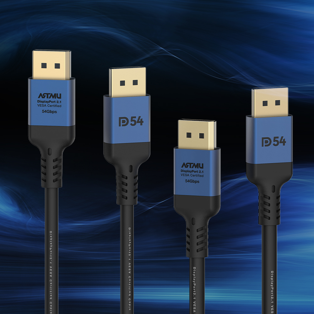 VESA 인증 DP to DP 2.1 DP54 16K DisplayPort 케이블 메탈 1m