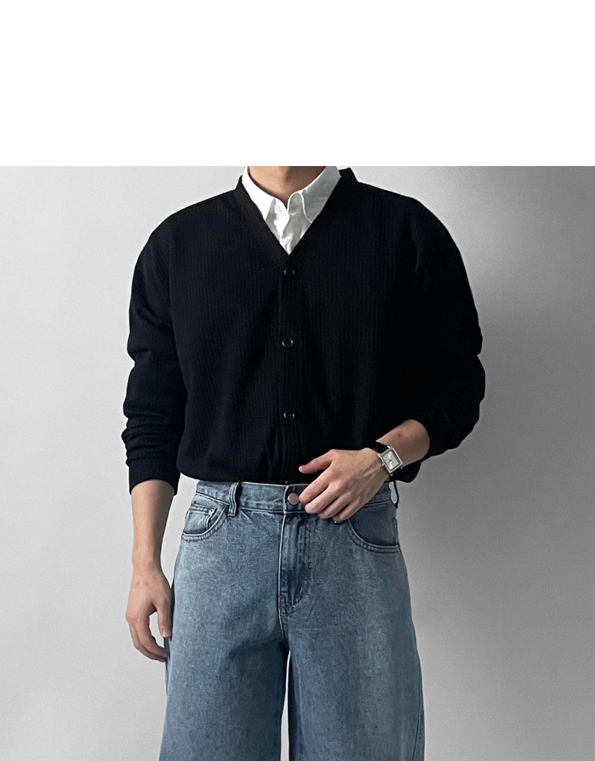 소프트 브이넥 가디건 6color 봄 가을 간절기 얇은 오버핏 상세 이미지 32