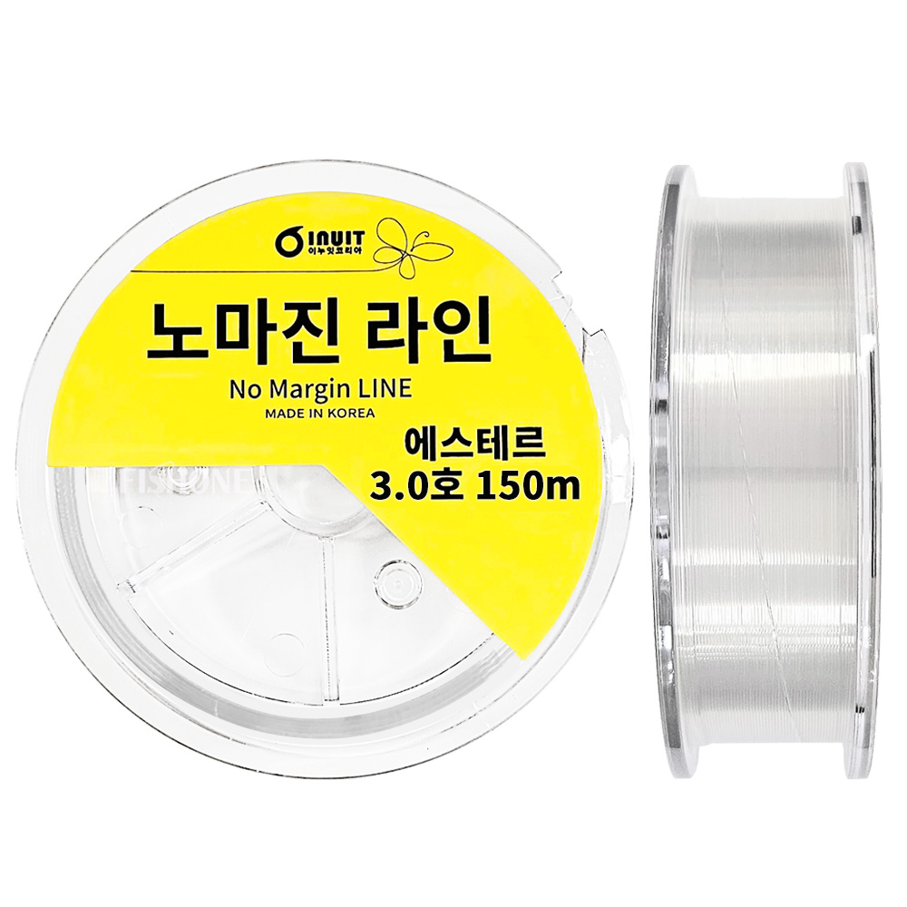 이누잇 노마진 투명 에스테르 라인 한치 갑오징어 쭈꾸미 목줄 쇼크리더 3호, 150m