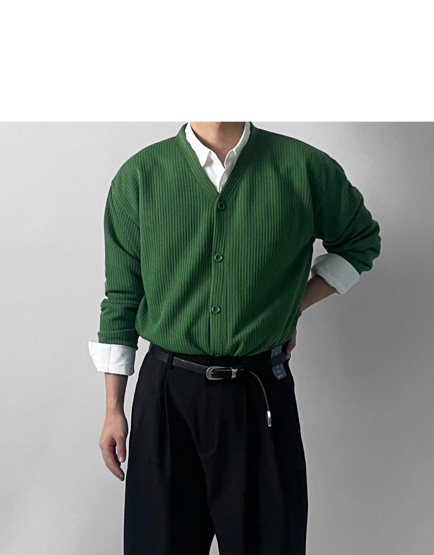 소프트 브이넥 가디건 6color 봄 가을 간절기 얇은 오버핏 상세 이미지 51