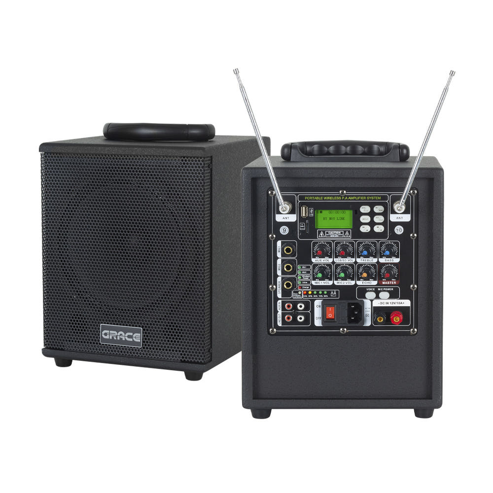 카날스 그레이스 EG-180 블루투스 충전식 스피커 강의용 행사용 버스킹 무선마이크 포함