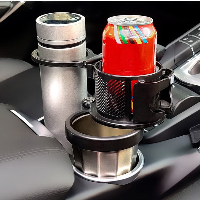 차량컵홀더 송풍구 멀티 냉온컵홀더 보냉 자동차 3구