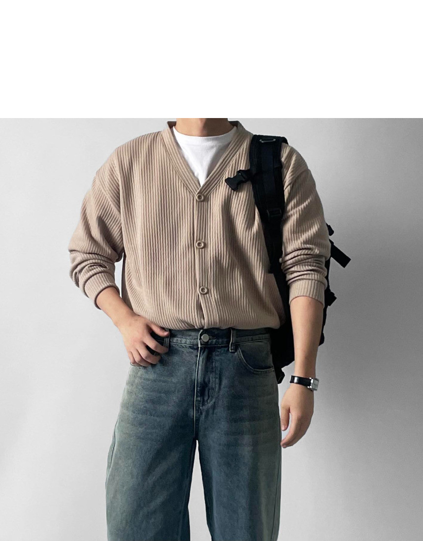 소프트 브이넥 가디건 6color 봄 가을 간절기 얇은 오버핏 상세 이미지 27