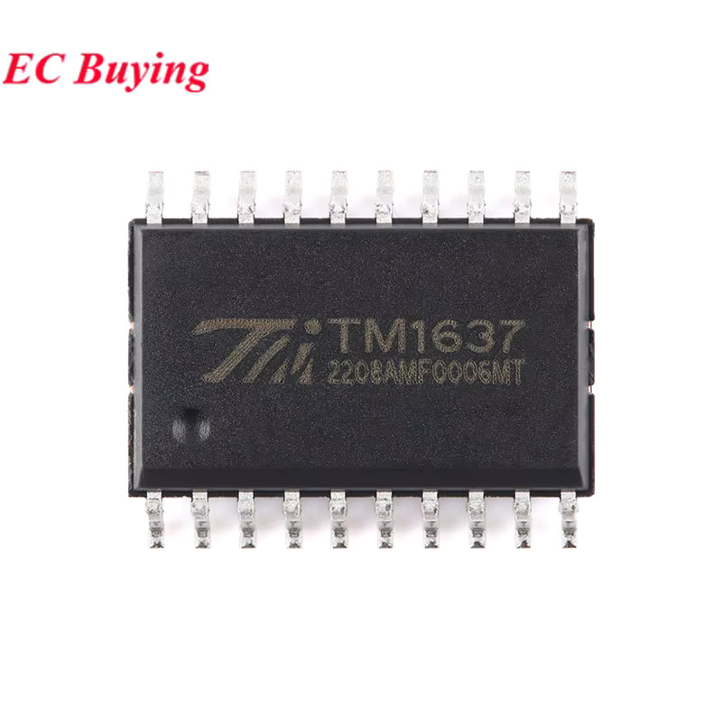 키보드 스캔 인터페이스 칩 포함 LED 드라이버 제어 IC TM1637 TA2007 TM TM163 SOP-20 50 개 5 : 현진26