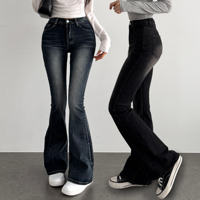 부츠컷청바지 키작녀청바지 골반뽕청바지