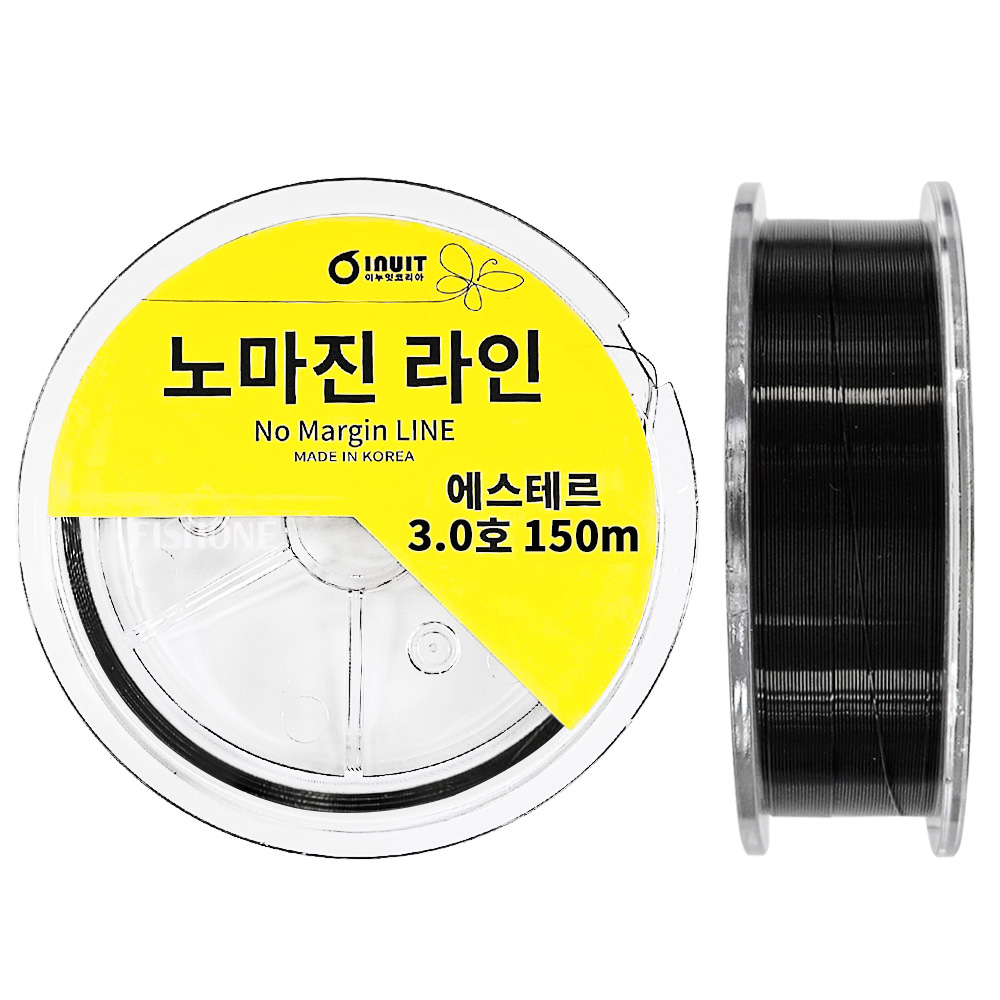 이누잇 노마진 블랙 에스테르 라인 한치 갑오징어 쭈꾸미 목줄 쇼크리더 3호, 150m
