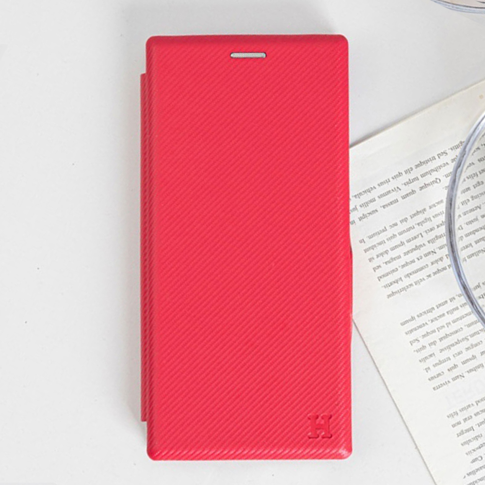 슬림 플립형 플립 커버 케이스 레드, 갤럭시S24 울트라 - 상품 이미지